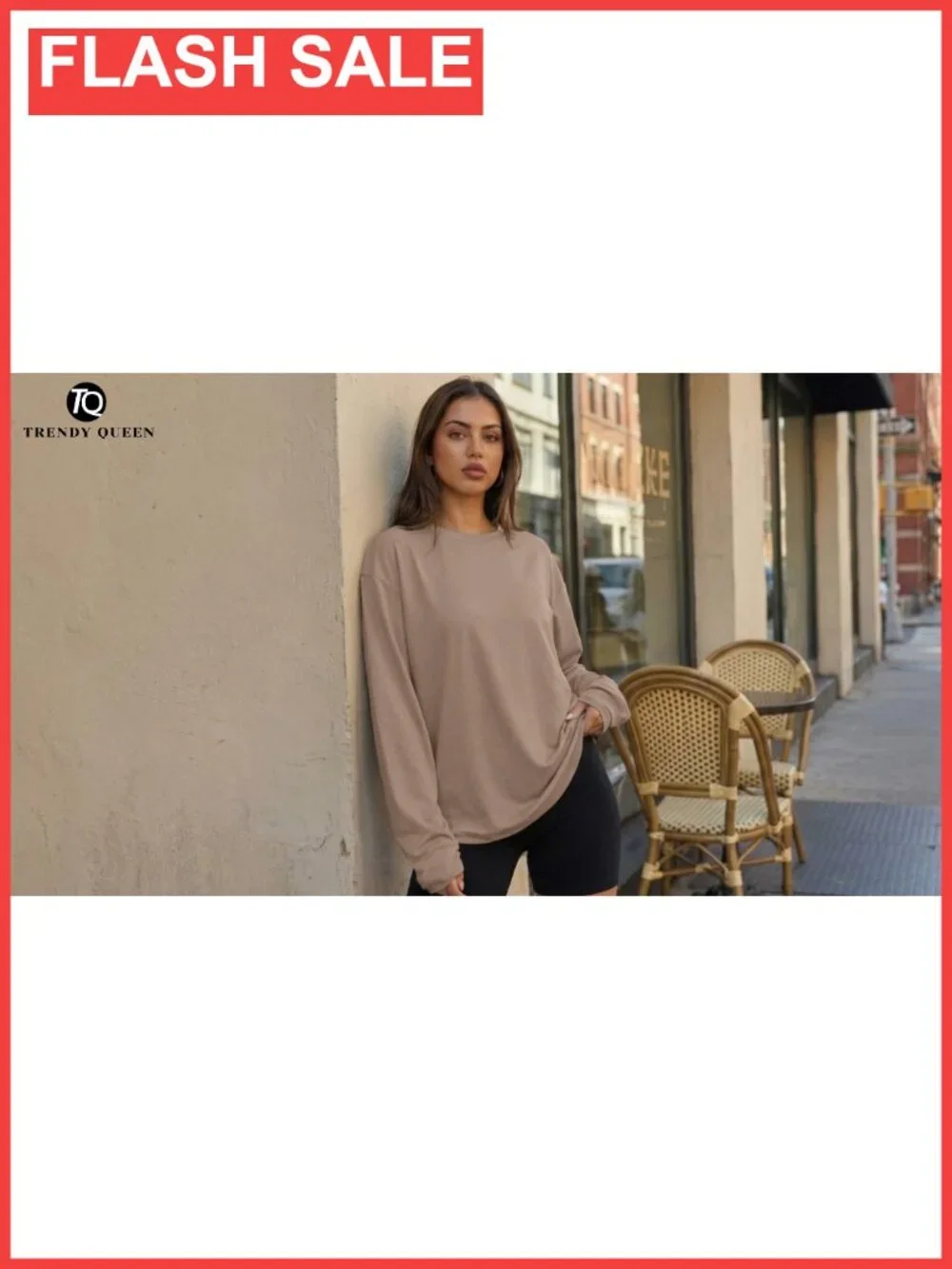 Oversized Long Sleeve Crew Neck T-Shirt Casual Fall Tee for Women